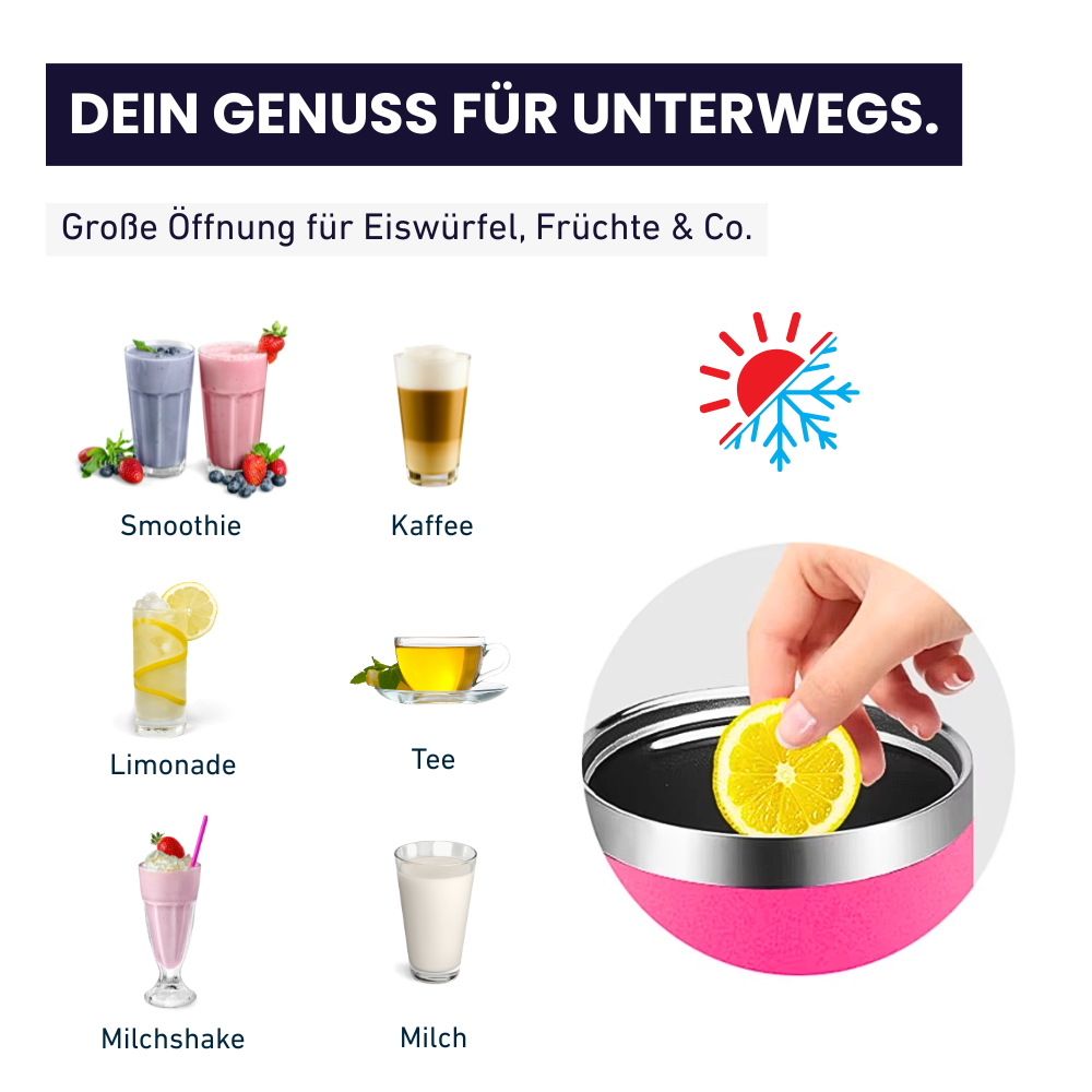 VIVANNA Thermo-Tumbler 40oz – Für heiße & kalte Lieblingsmomente