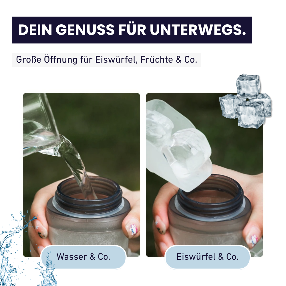 VIVANNA Falt-Trinkflasche – Ultraleicht. Wiederverwendbar. Immer dabei.