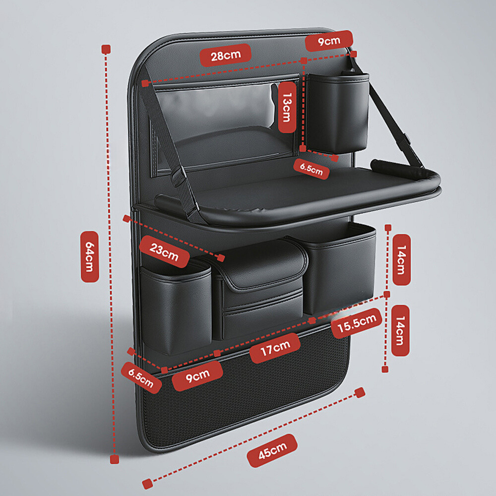 VIVANNA Auto-Rücksitz-Organizer – Mit Tisch, Tabletfach & viel Platz