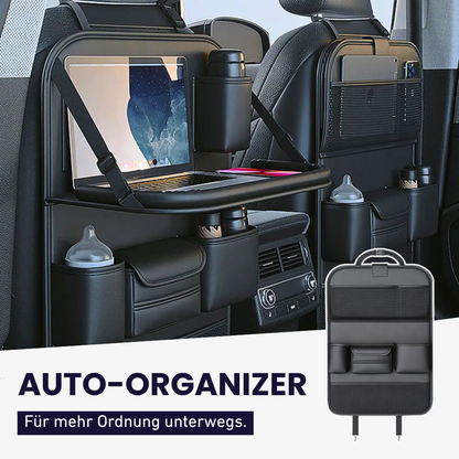 VIVANNA Auto-Rücksitz-Organizer – Mit Tisch, Tabletfach & viel Platz