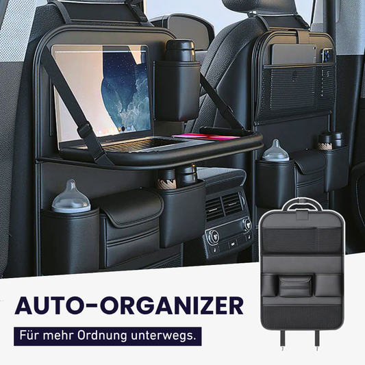 VIVANNA Auto-Rücksitz-Organizer – Mit Tisch, Tabletfach & viel Platz