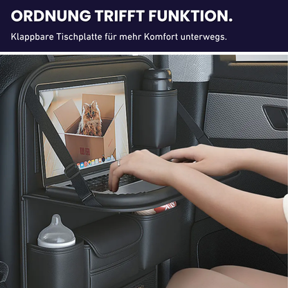 VIVANNA Auto-Rücksitz-Organizer – Mit Tisch, Tabletfach & viel Platz