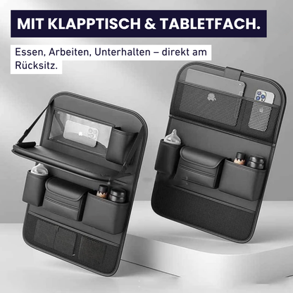 VIVANNA Auto-Rücksitz-Organizer – Mit Tisch, Tabletfach & viel Platz
